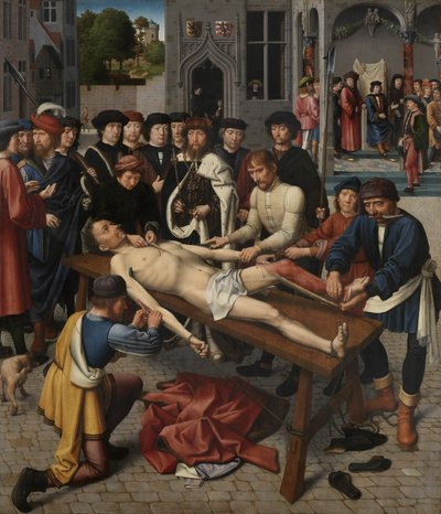 Das Urteil des Kambyses: Die Häutung des Sisamnes von Gerard David